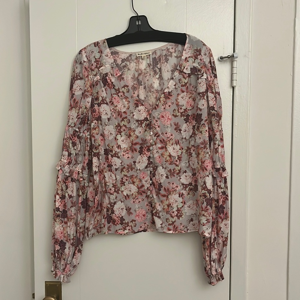 For love and lemons long sleeve floral blouse